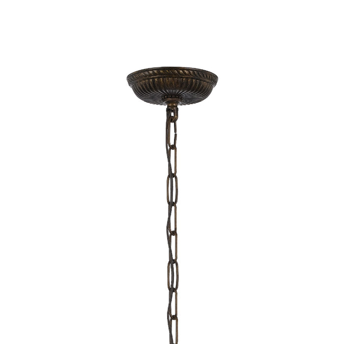 Crystorama 5019-EB-CL-MWP Nine Light Chandelier, English Bronze