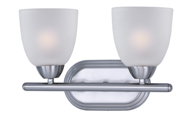 Maxim 11312FTPC Two Light Bath Vanity, Polished Chrome