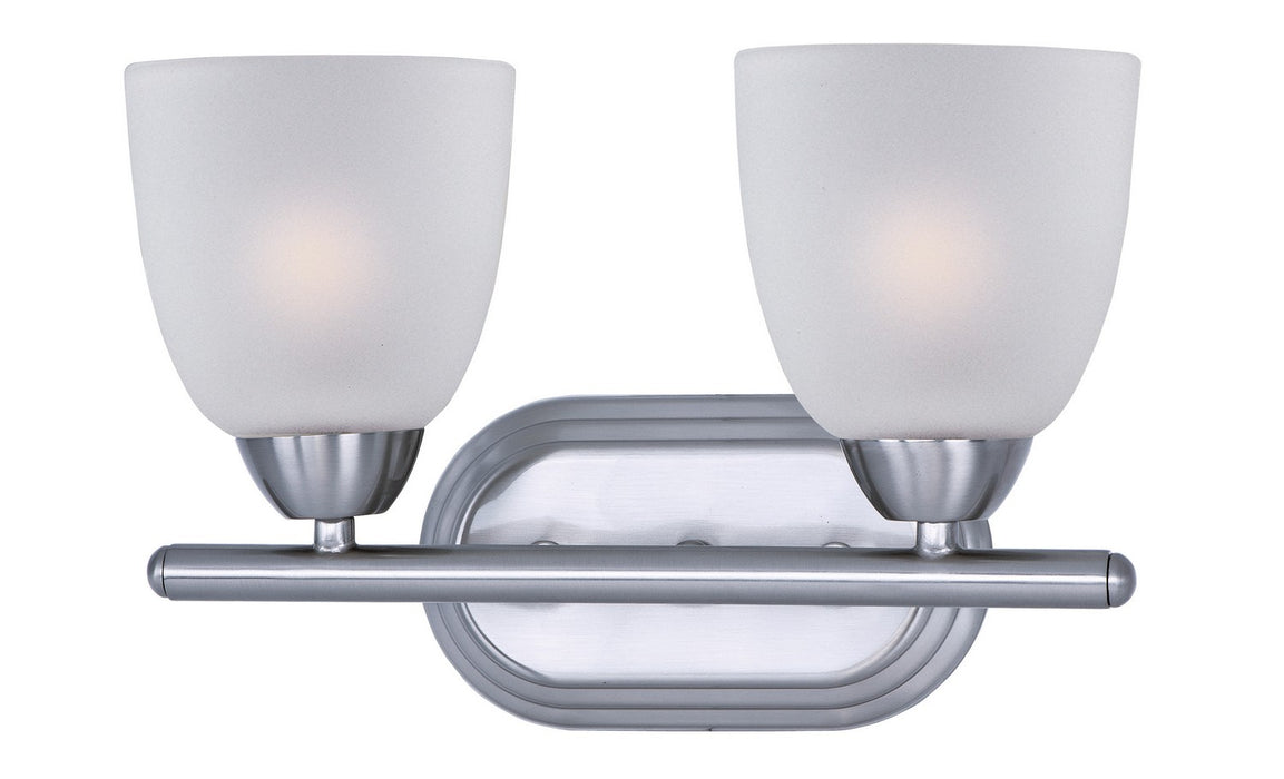 Maxim 11312FTPC Two Light Bath Vanity, Polished Chrome