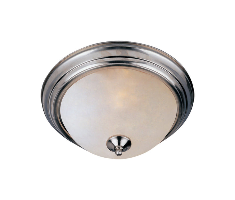 Maxim 5849FTSN Two Light Flush Mount, Satin Nickel