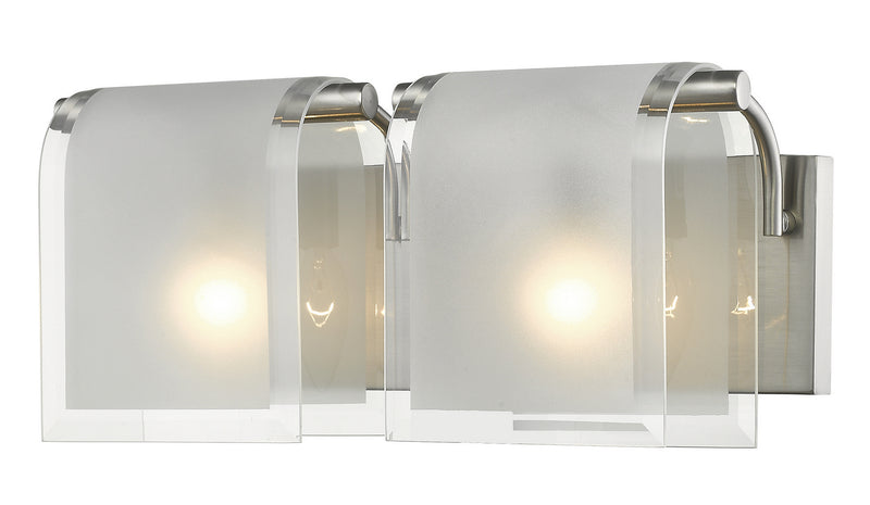 Z-Lite 169-2V-BN Two Light Vanity, Brushed Nickel