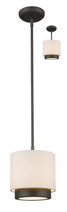 Z-Lite 196-8 One Light Pendant, Factory Bronze