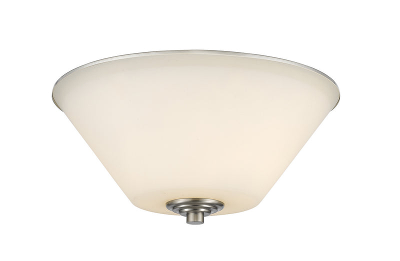 Z-Lite 432F2-BN Two Light Flush Mount, Brushed Nickel