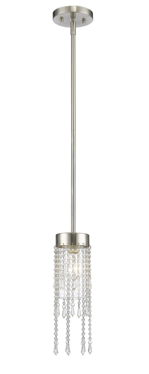 Z-Lite 433MP-BN One Light Pendant, Brushed Nickel