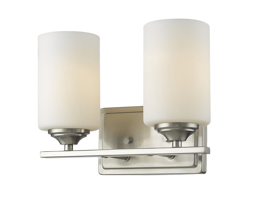 Z-Lite 435-2V-BN Two Light Vanity, Brushed Nickel