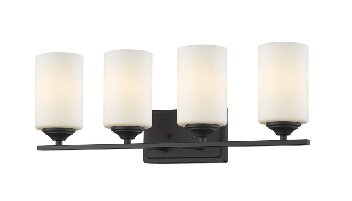 Z-Lite 435-4V-BRZ Four Light Vanity, Bronze