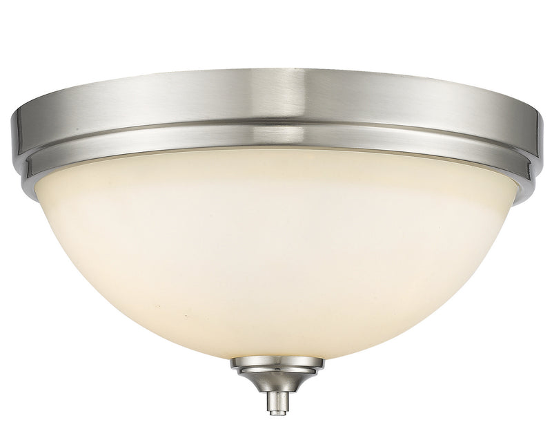 Z-Lite 435F3-BN Three Light Flush Mount, Brushed Nickel