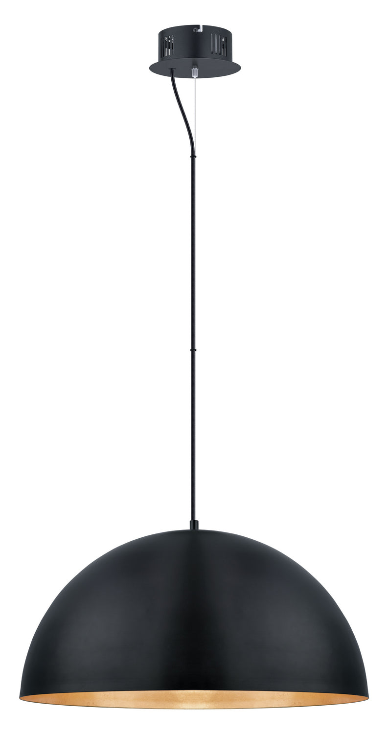 Eglo USA 201294A LED Pendant, Black/Gold