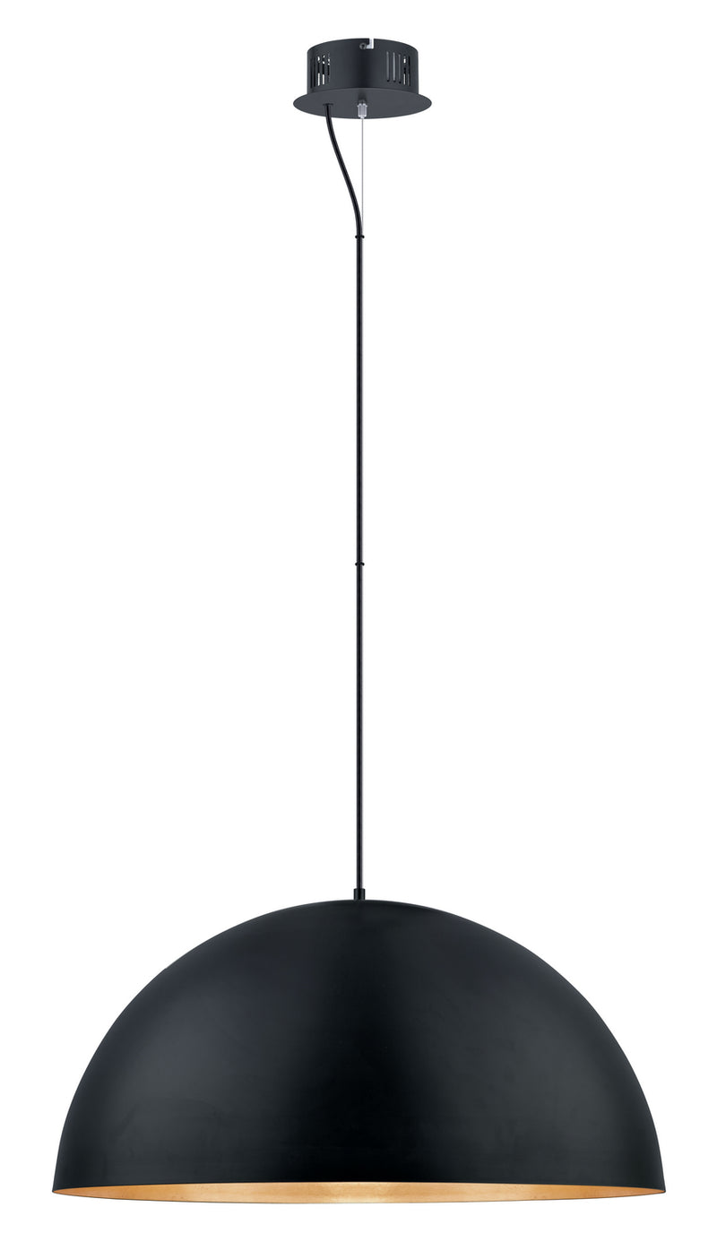 Eglo USA 201295A LED Pendant, Black/Gold