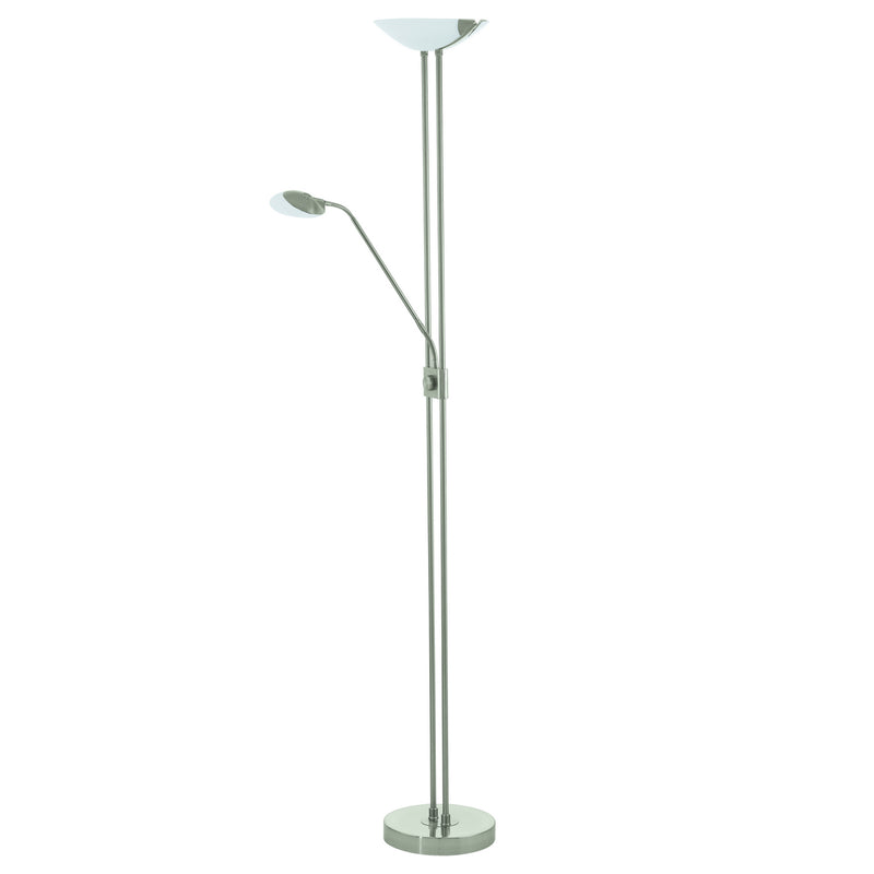 Eglo USA 93874A LED Floor Lamp, Matte Nickel