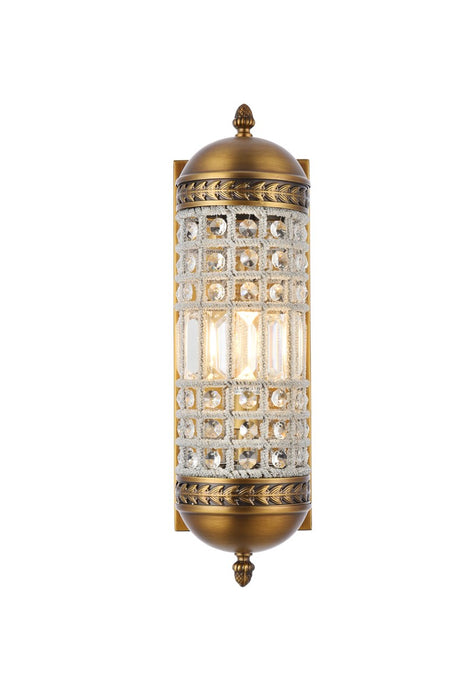 Elegant Lighting 1205W5FG/RC One Light Wall Sconce, French Gold