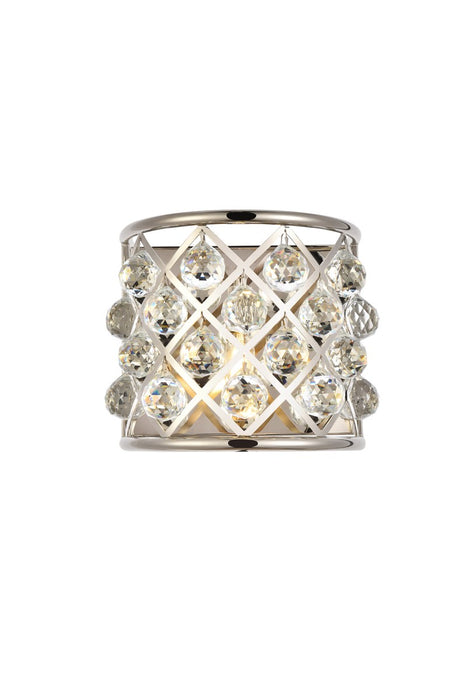 Elegant Lighting 1214W11PN/RC One Light Wall Sconce, Polished Nickel