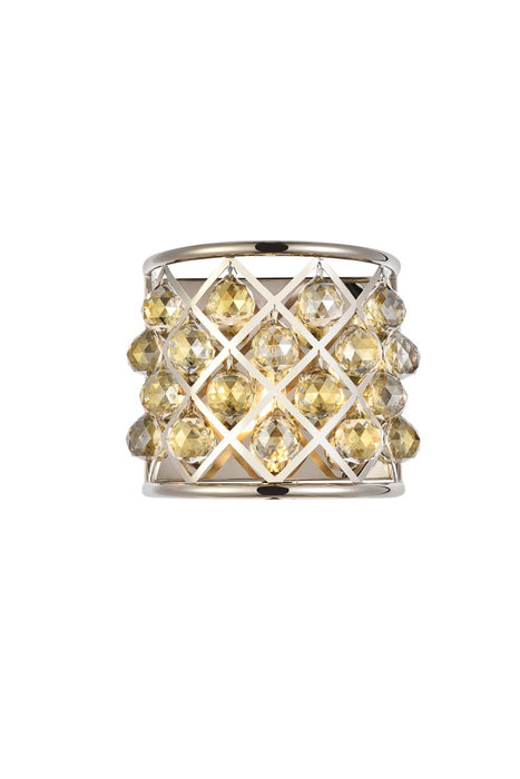 Elegant Lighting 1214W11PN-GT/RC One Light Wall Sconce, Polished Nickel