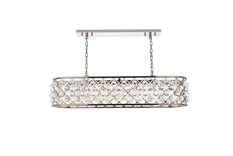Elegant Lighting 1216G50PN/RC Seven Light Chandelier, Polished Nickel