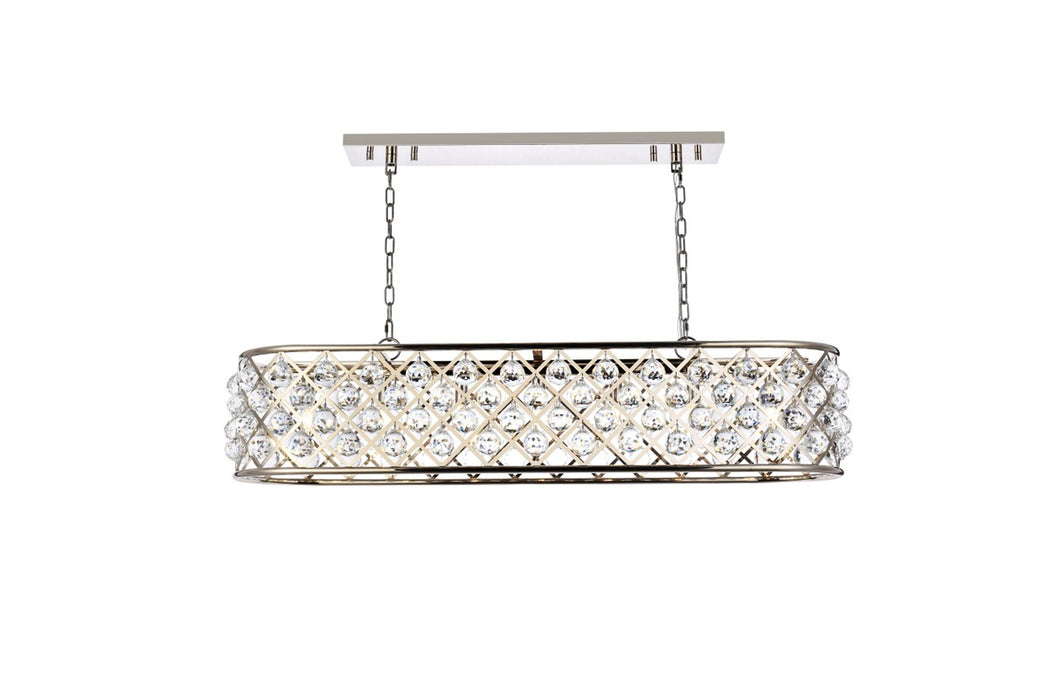 Elegant Lighting 1216G50PN/RC Seven Light Chandelier, Polished Nickel
