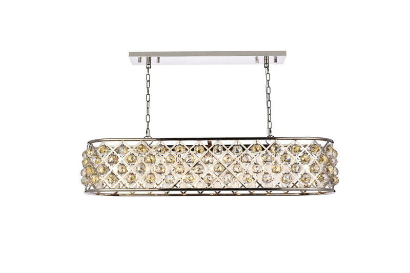 Elegant Lighting 1216G50PN-GT/RC Seven Light Chandelier, Polished Nickel