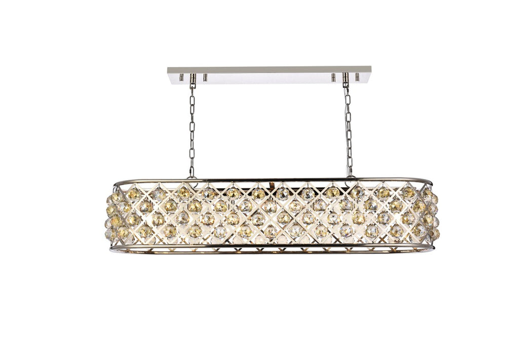 Elegant Lighting 1216G50PN-GT/RC Seven Light Chandelier, Polished Nickel
