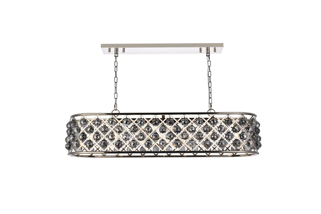 Elegant Lighting 1216G50PN-SS/RC Seven Light Chandelier, Polished Nickel