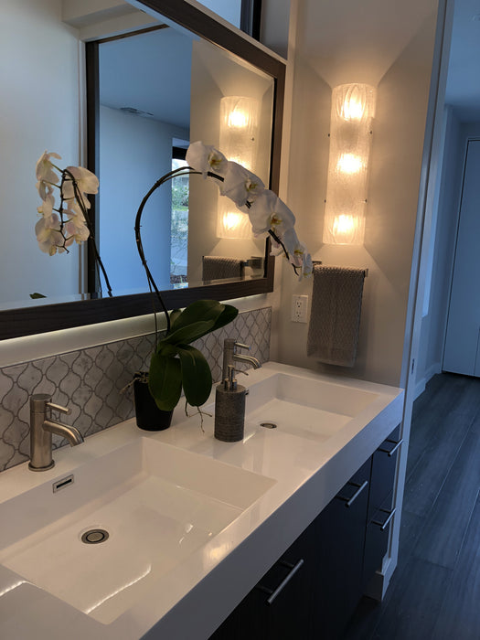Varaluz AC1105 Three Light Wall Sconce, Chrome