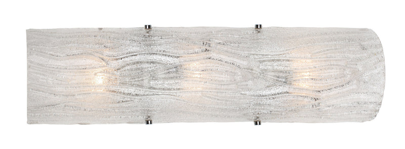 Varaluz AC1105 Three Light Wall Sconce, Chrome