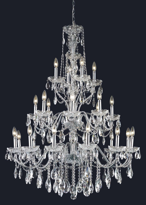Elegant Lighting 2016G36C/RC 24 Light Chandelier, Chrome