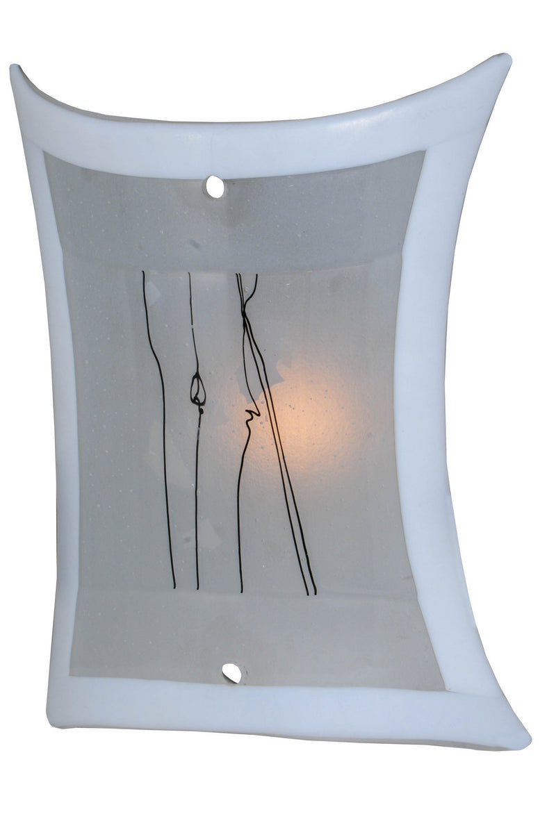 Meyda Tiffany 108793 Glass Panel, Black Metal