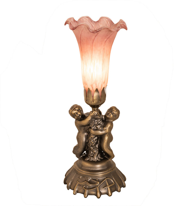 Meyda Tiffany 11015 One Light Mini Lamp, Antique Bronze