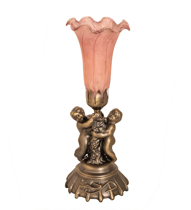 Meyda Tiffany 11015 One Light Mini Lamp, Antique Bronze