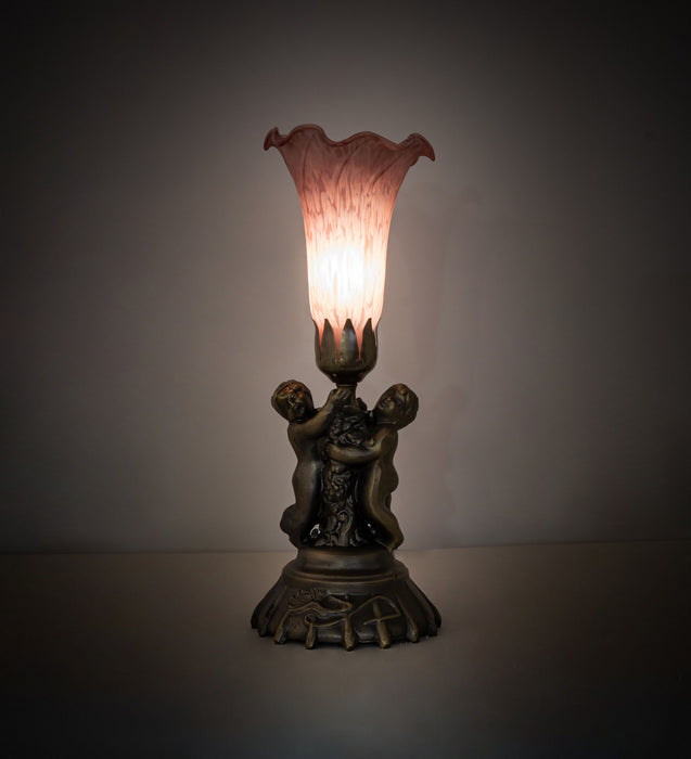 Meyda Tiffany 11015 One Light Mini Lamp, Antique Bronze