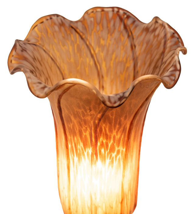 Meyda Tiffany 11021 One Light Mini Lamp, Antique Brass