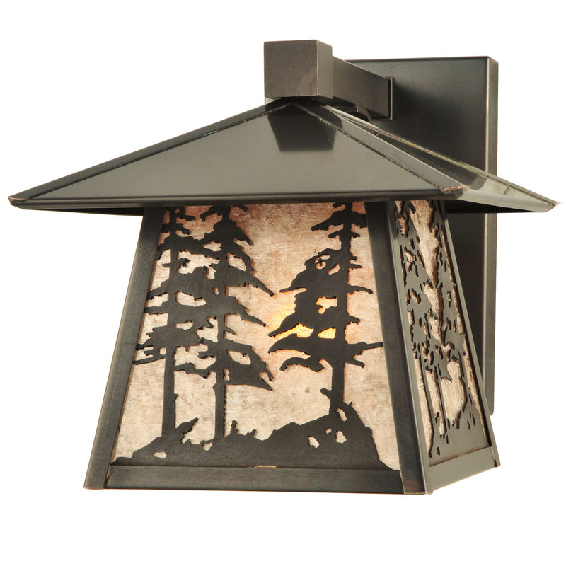 Meyda Tiffany 111694 One Light Wall Sconce, Craftsman Brown