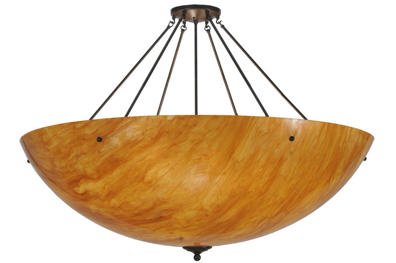 Meyda Tiffany 111816 Eight Light Semi-Flushmount, Timeless Bronze