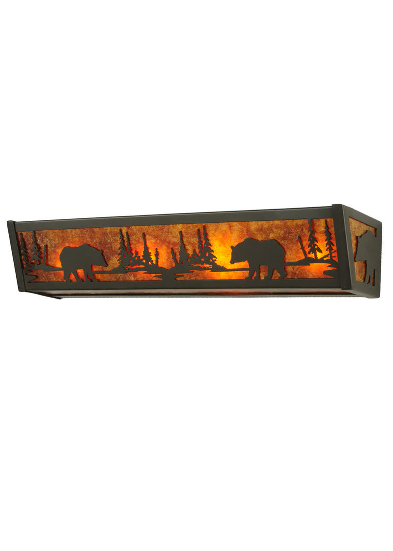 Meyda Tiffany 113495 Four Light Vanity, Timeless Bronze