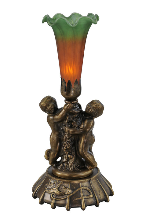 Meyda Tiffany 11428 One Light Mini Lamp, Mahogany Bronze