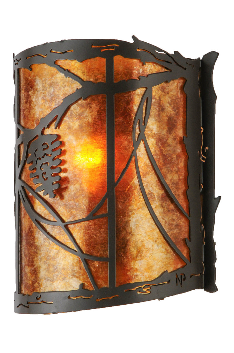 Meyda Tiffany 114446 One Light Wall Sconce, Timeless Bronze