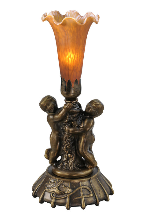 Meyda Tiffany 11476 One Light Mini Lamp, Mahogany Bronze