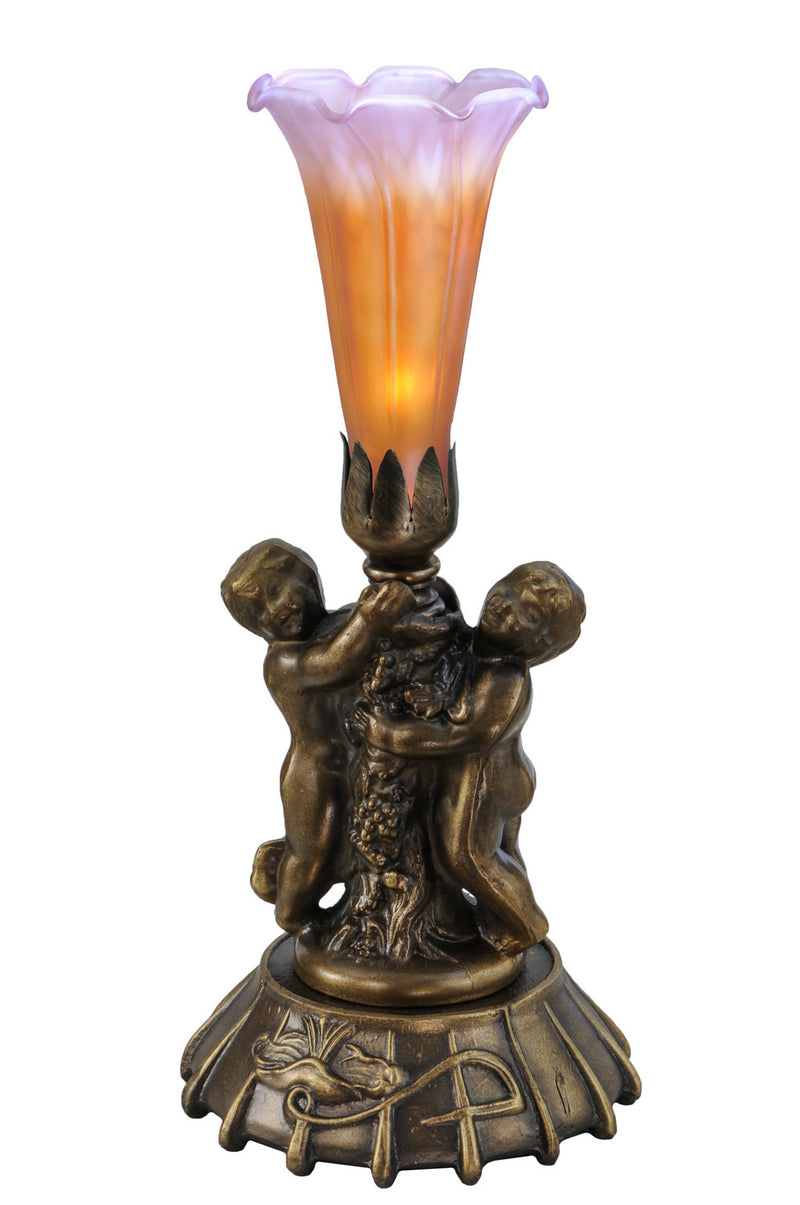 Meyda Tiffany 11500 One Light Mini Lamp, Mahogany Bronze