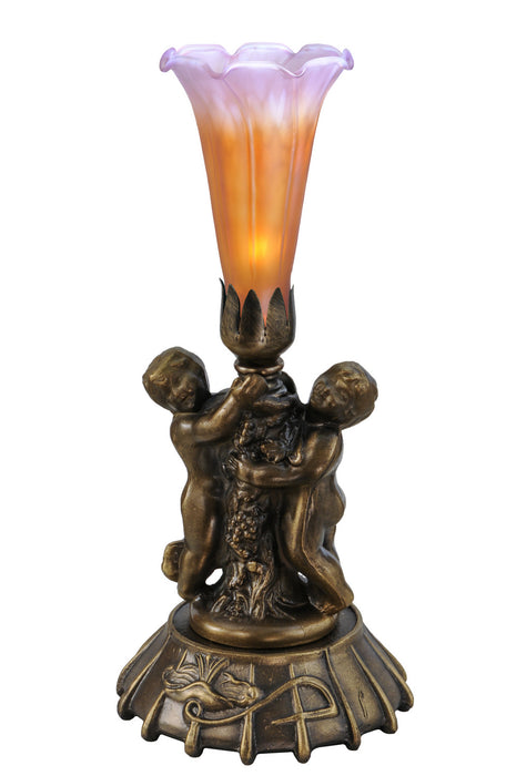 Meyda Tiffany 11500 One Light Mini Lamp, Mahogany Bronze