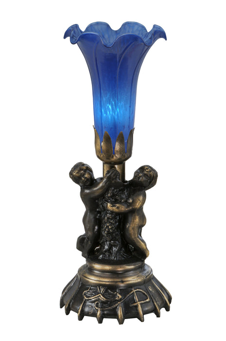 Meyda Tiffany 11533 One Light Mini Lamp, Mahogany Bronze