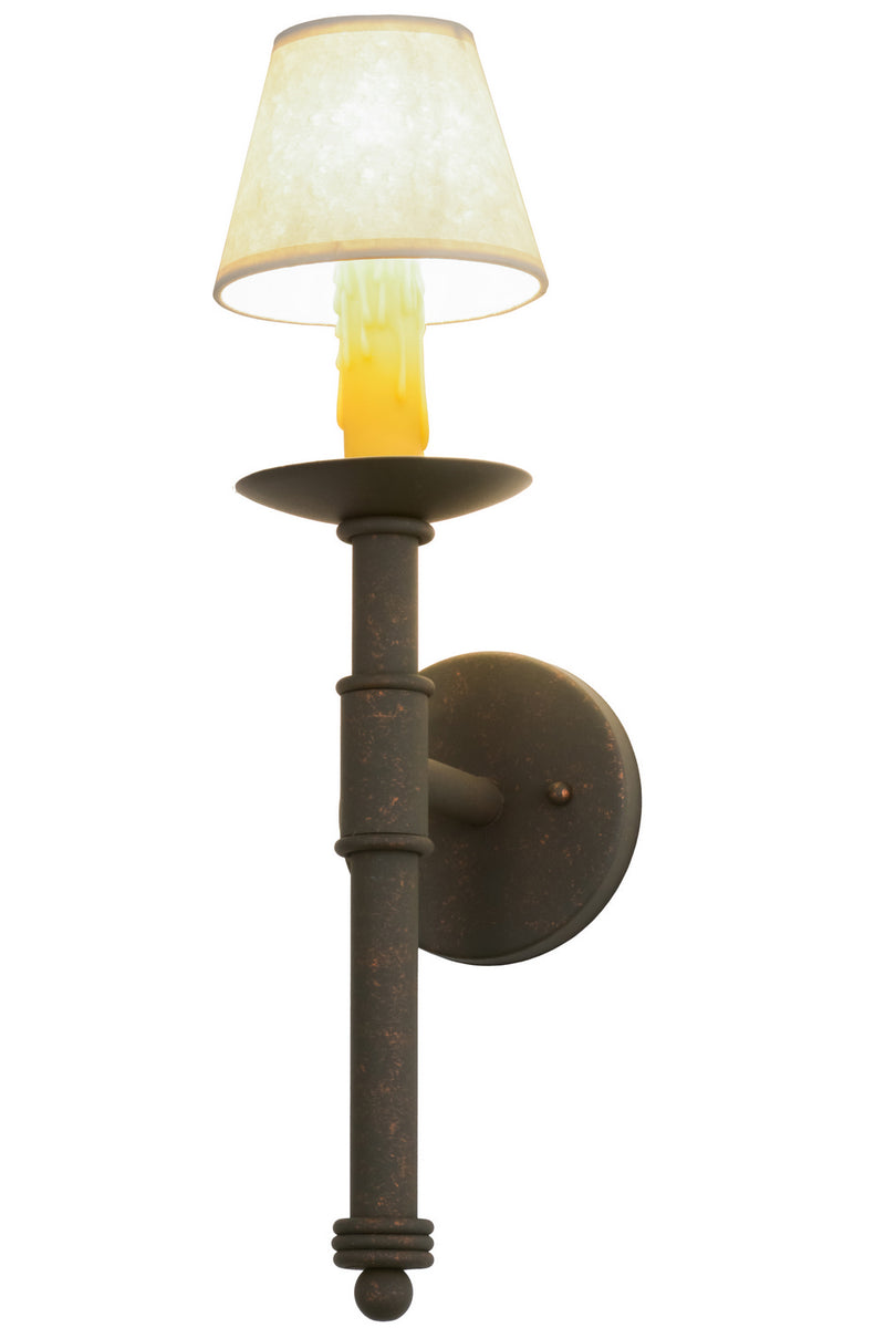 Meyda Tiffany 115628 One Light Wall Sconce, Gilded Tobacco