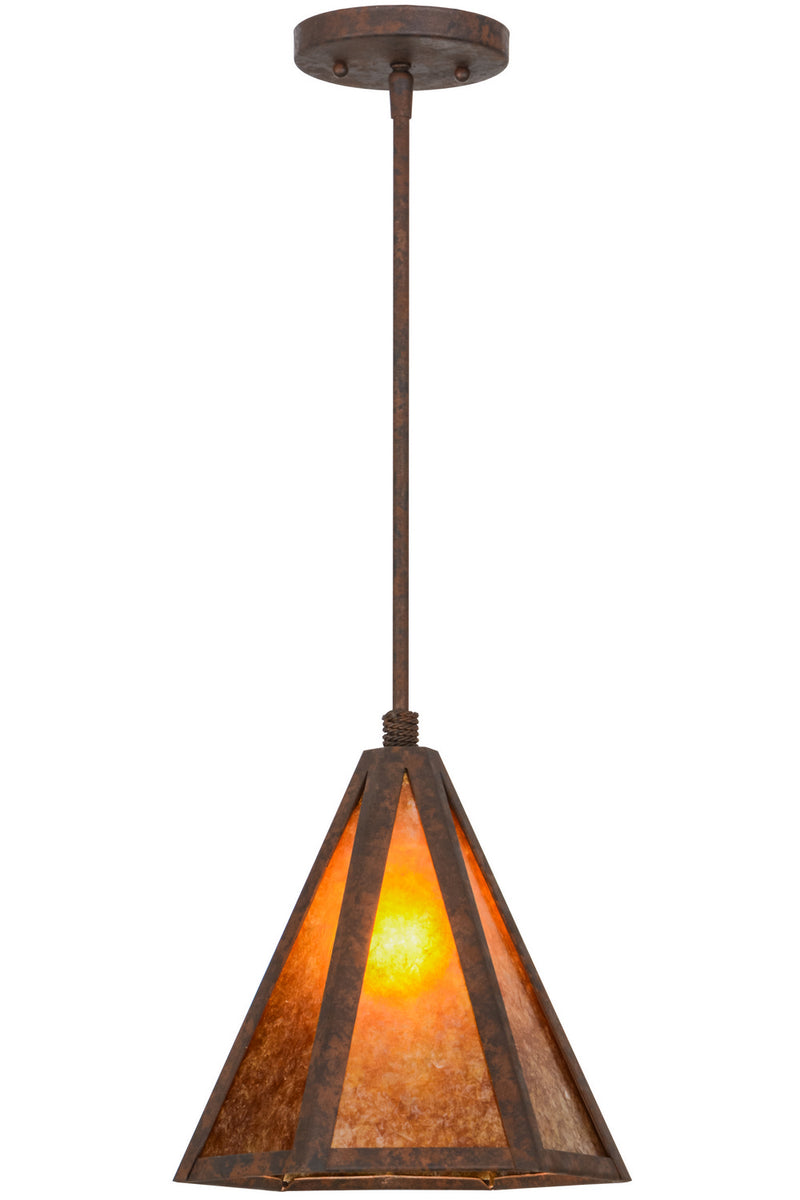 Meyda Tiffany 115961 One Light Pendant, Rusty Nail