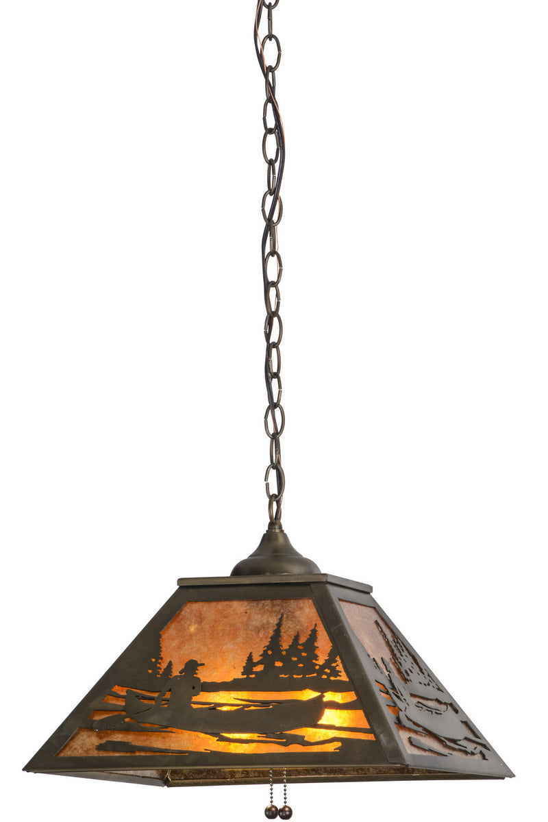Meyda Tiffany 116147 Two Light Pendant, Antique Copper