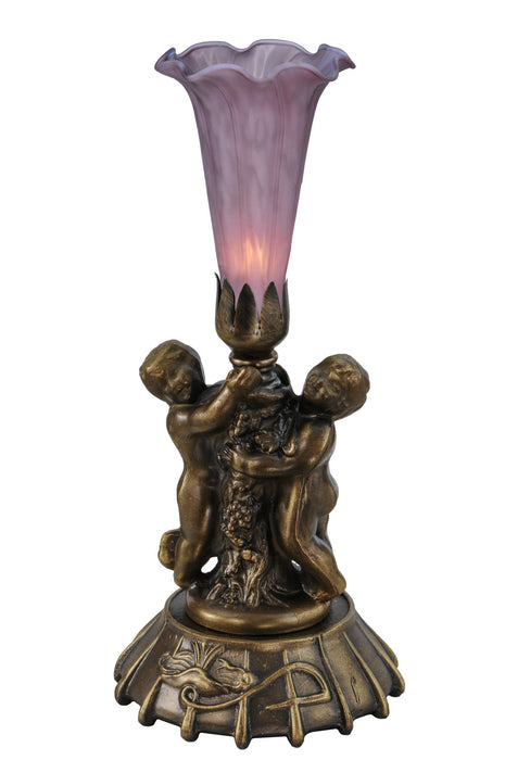 Meyda Tiffany 11642 One Light Mini Lamp, Mahogany Bronze