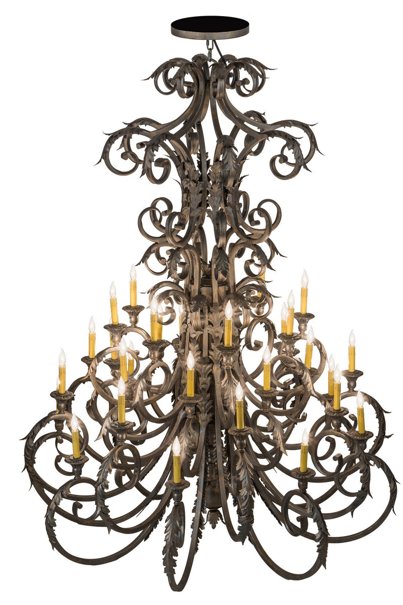 Meyda Tiffany 116521 32 Light Chandelier, French Bronze