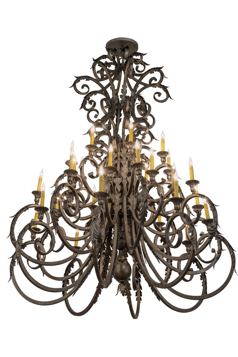 Meyda Tiffany 116521 32 Light Chandelier, French Bronze