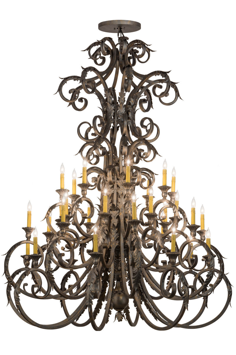 Meyda Tiffany 116521 32 Light Chandelier, French Bronze