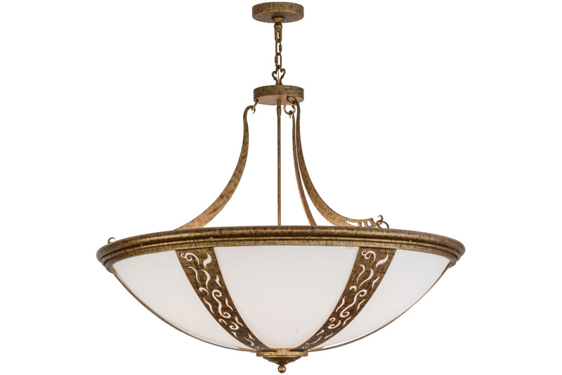 Meyda Tiffany 116829 Six Light Inverted Pendant, Spanish Gold
