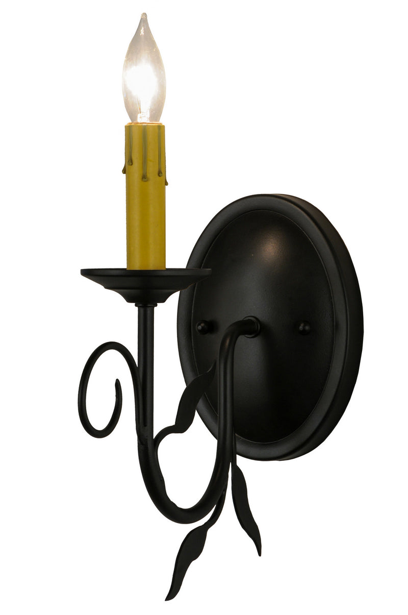 Meyda Tiffany 116989 One Light Wall Sconce, Blackwash