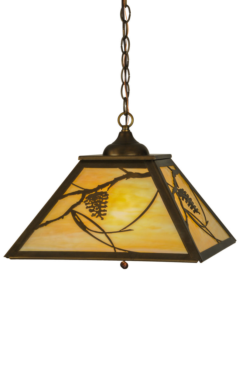 Meyda Tiffany 118569 Two Light Pendant, Antique Copper