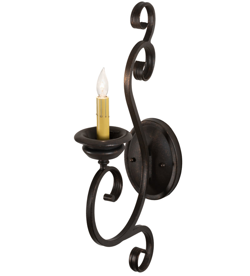 Meyda Tiffany 120241 One Light Wall Sconce, Gilded Tobacco